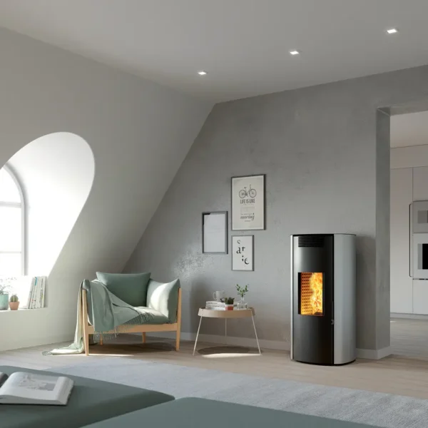 Poêle à granulés CMG Starlet, habillage acier