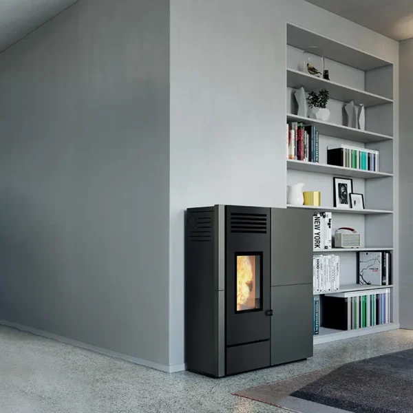 Poêle à granulés CMG Suono, habillage acier