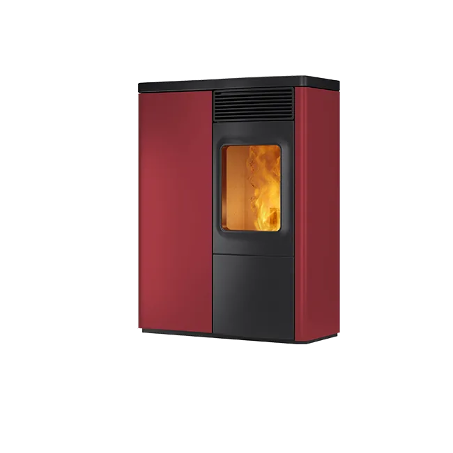 Poêle à granulés Nobis N70 Slim bordeaux